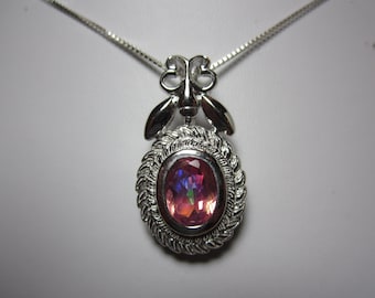 Brazilian Social Butterfly Mystic Topaz Pendant