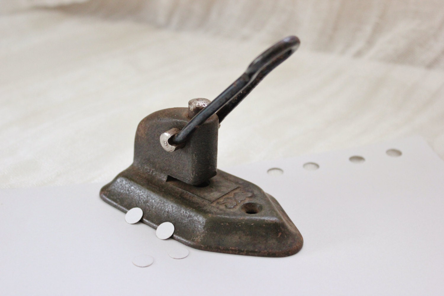 Primitive Antique Hole Punch Rustic Office by lifesjoyousmoments