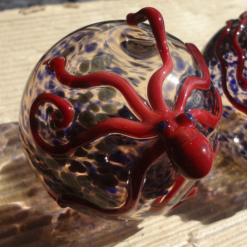 blown glass octopus