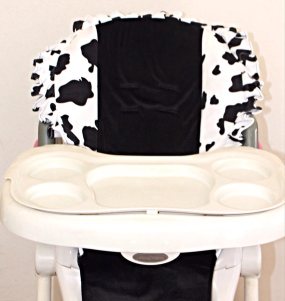 Cow print High Chair Cover by SavvyCovers on Etsy