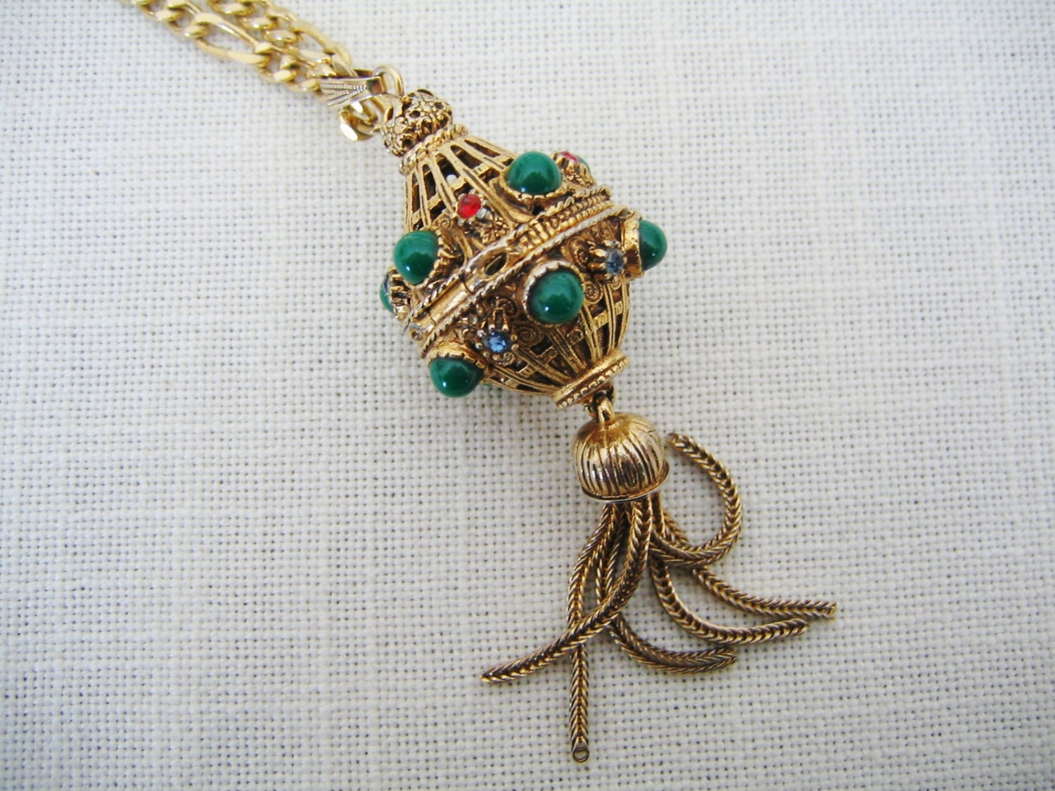 FLORENZA VINAIGRETTE NECKLACE Vintage Designer Jewelry Perfume