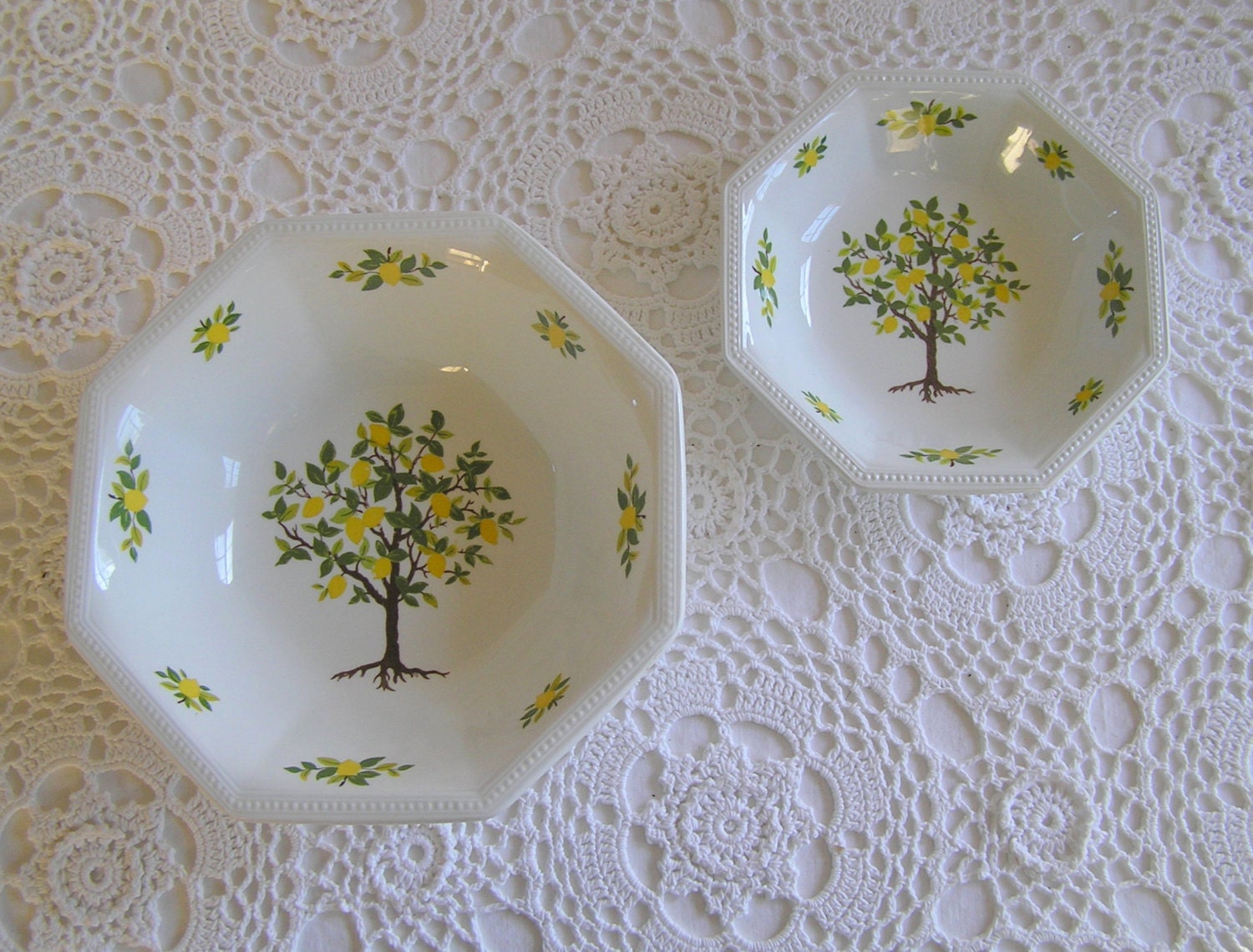 Lemon Tree Ironstone Bowls Johnson Brothers Made In England