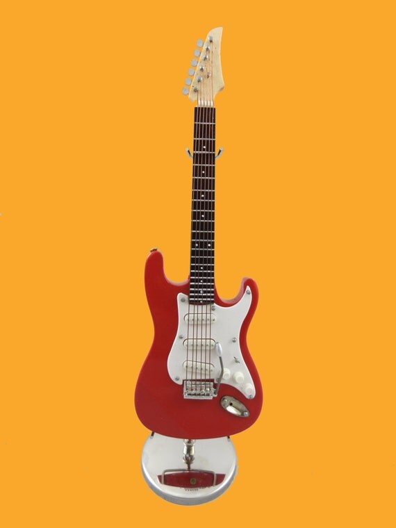 Mini Red Electric Guitar