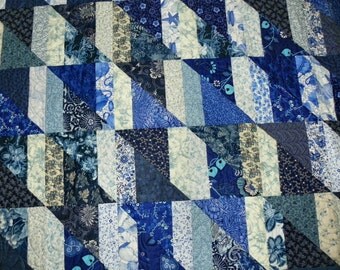 Blue and White II lap quilt
