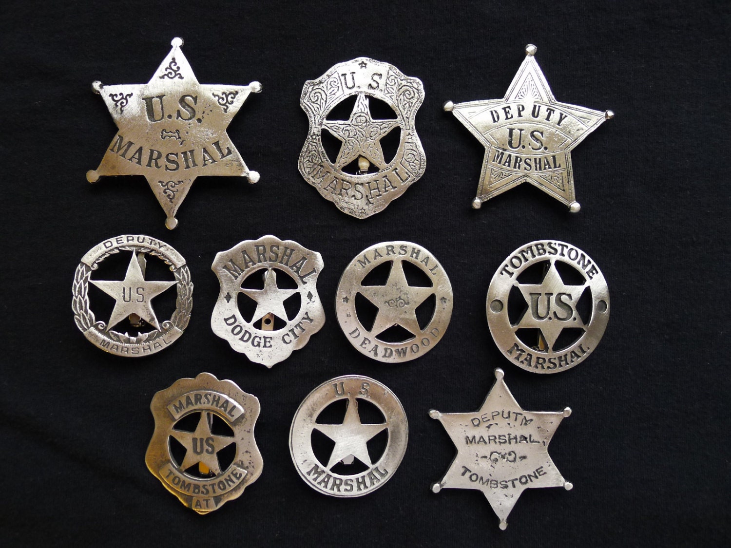 10 BADGES The Marshal Collection Marshals by COOLSTUFFGOODPRICES