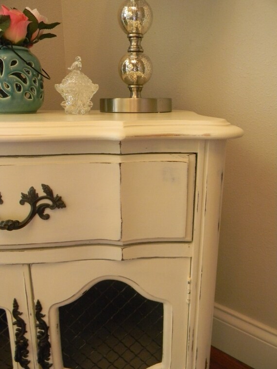 The Cottage Girls Vintage Shabby Chic Nightstand End Table