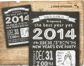 new years invitation - 2014 holiday party - chalkboard printable invitation for new years party Il_170x135