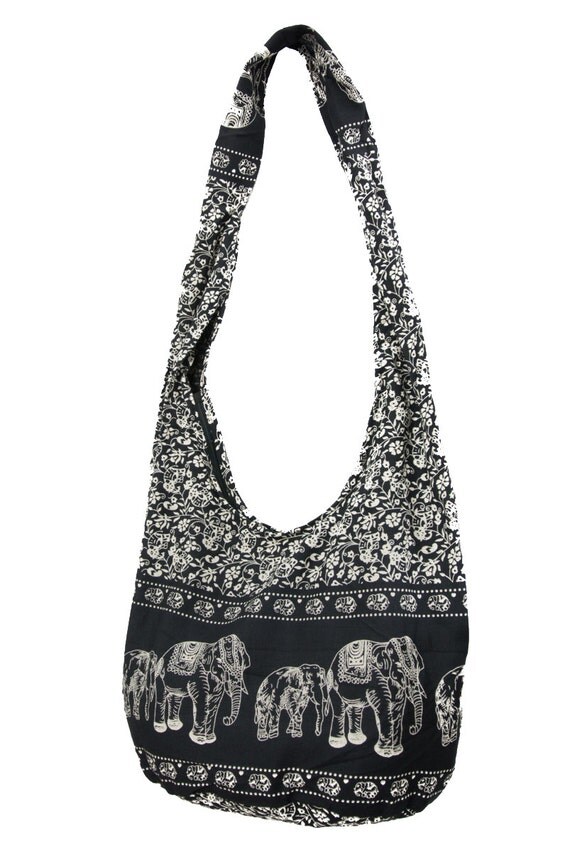 Avarada Cotton Canvas Hippie Hobo Sling Cross Body Purses