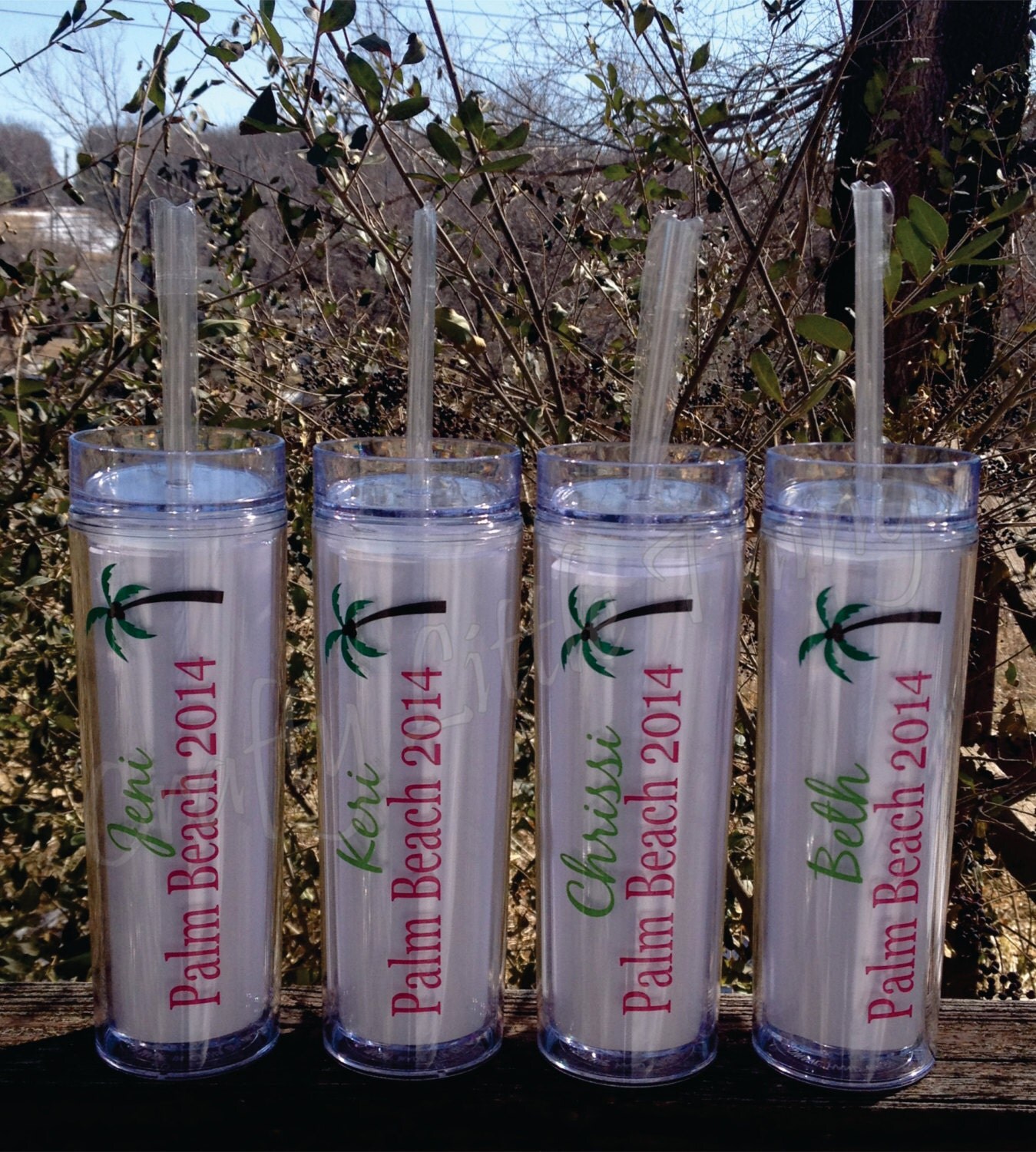 Personalized Beach tumbler vacation tumbler wedding tumbler