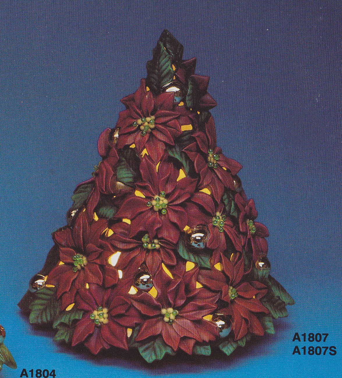 atlantic 14 1 2 poinsettia christmas ceramic tree with atlantic 14 1 2 poinsettia christmas ceramic tree with