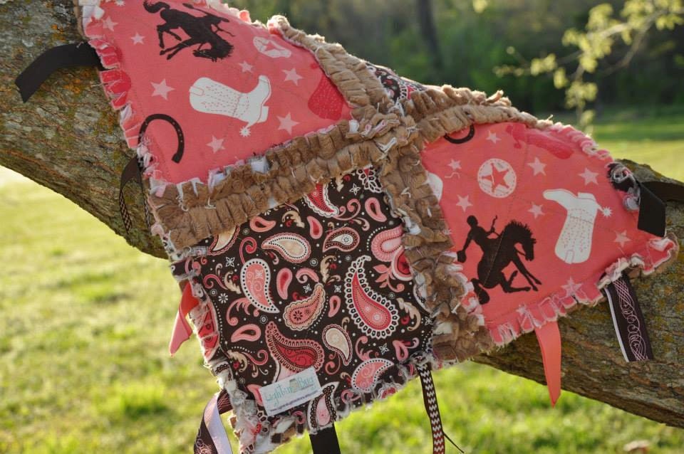 Cowgirl Tag Rag Blanket