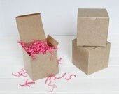 10 Kraft Gift Boxes 4x4x4 Il_170x135
