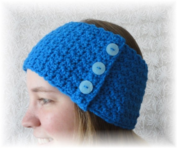 items similar to blue crochet headband with yellow items similar to royal blue crochet button turban headband items similar to blue crochet headband with yellow items similar to royal blue crochet button turban headband