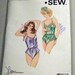 1980s Teddy Lingerie Sewing pattern Kwik Sew 1586 Size XS-S-M-L Bust 31.5-41.5"