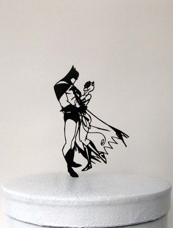 Wedding Cake Topper - Batman and Catwoman cake topper