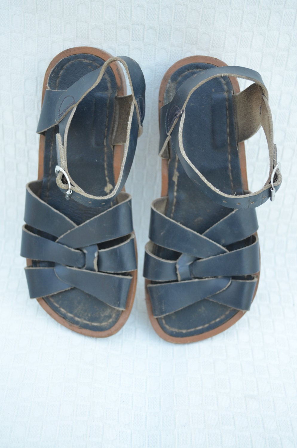 Childrenâs Navy Blue Salt Water Sandals â Childrenâs 13