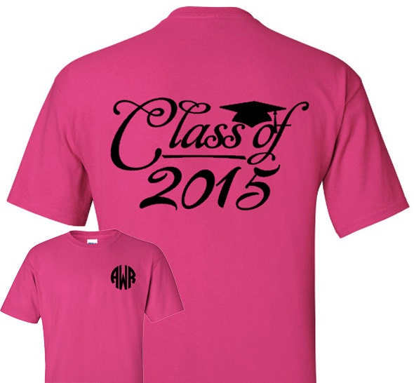 Monogram Class Of 2015 Shirt 2015 Personalized Class T-Shirt