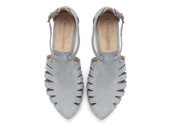 flat light blue sandals
