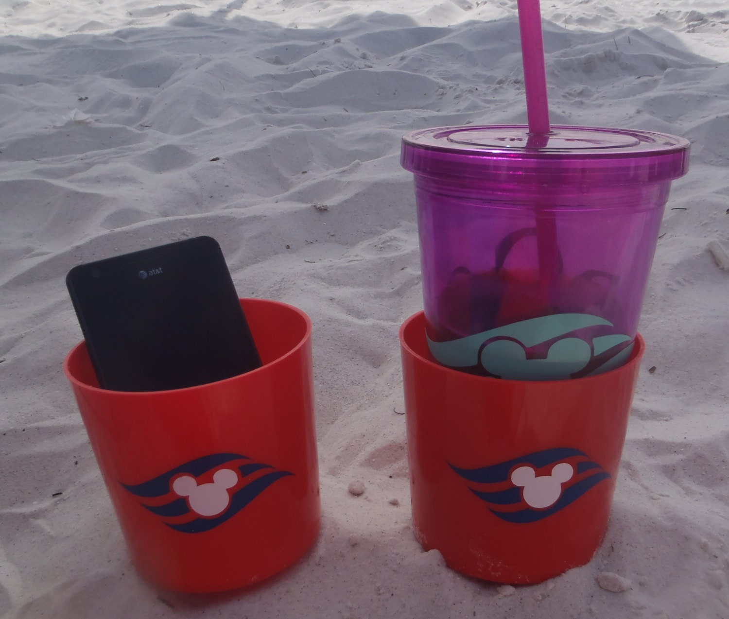 Disney Cruise Beach Cup Holder with DCL by PixieDustedStitches