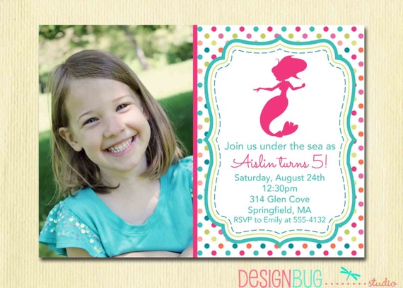 5 Year Old Birthday Invitation Template 4