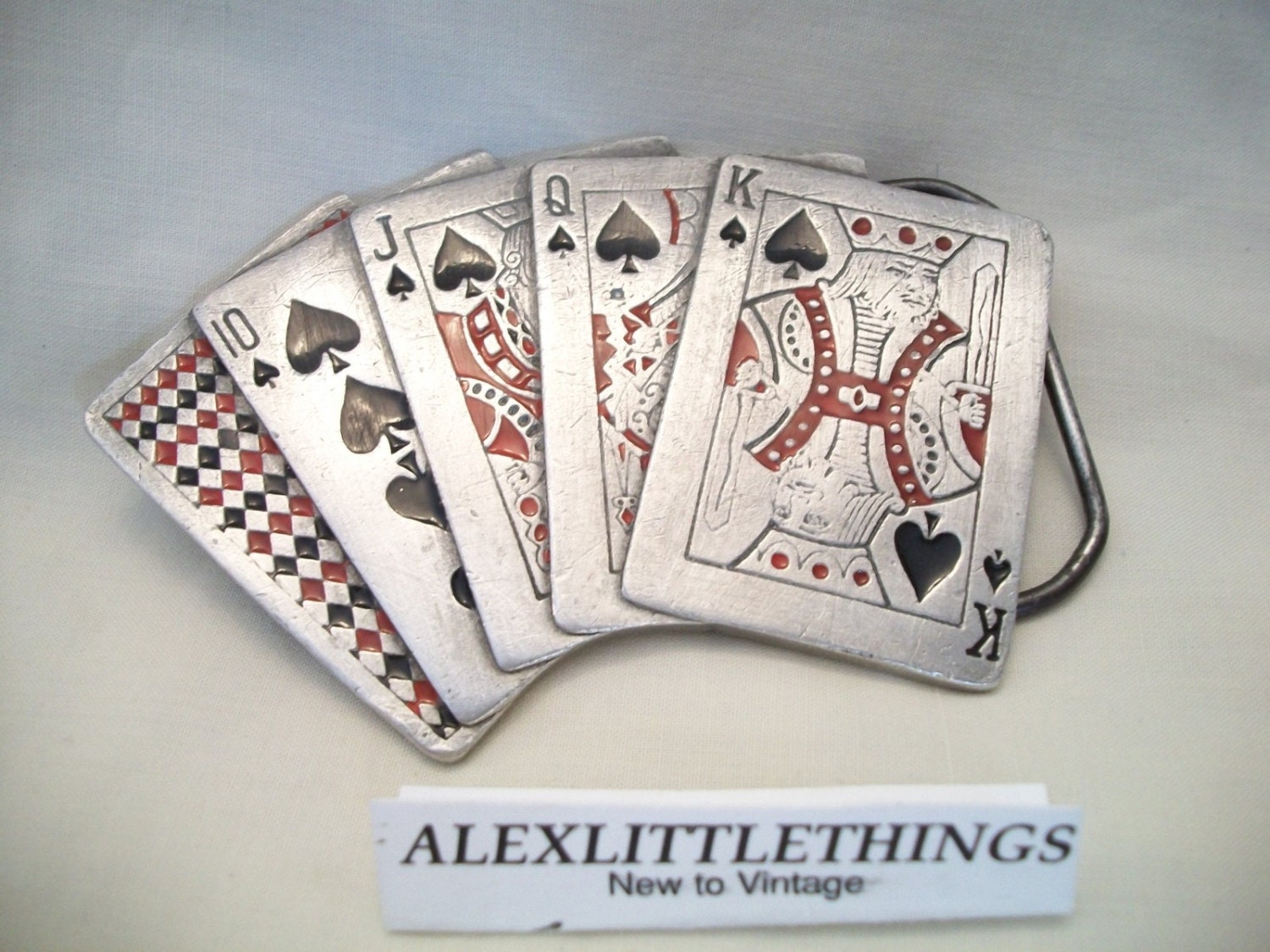 Playing Cards Belt Buckle The Great American Buckle Co. Casino