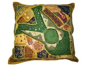 Designer Handmade Vintage Cushion Cover Indian Decor