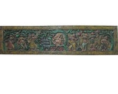 Antique Indian Wall Panel Headboard Ganesha Carving Panels Furniture