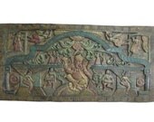 Indian Inspired Decorative Ganesha Hand Carved Wood Door Panels India 72 X 36 Inches