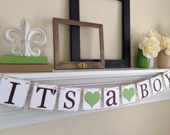 Baby Shower, Its a Boy Banner, Baby Shower Decorations, Its a Boy, Custom Colors, Baby Announcements
