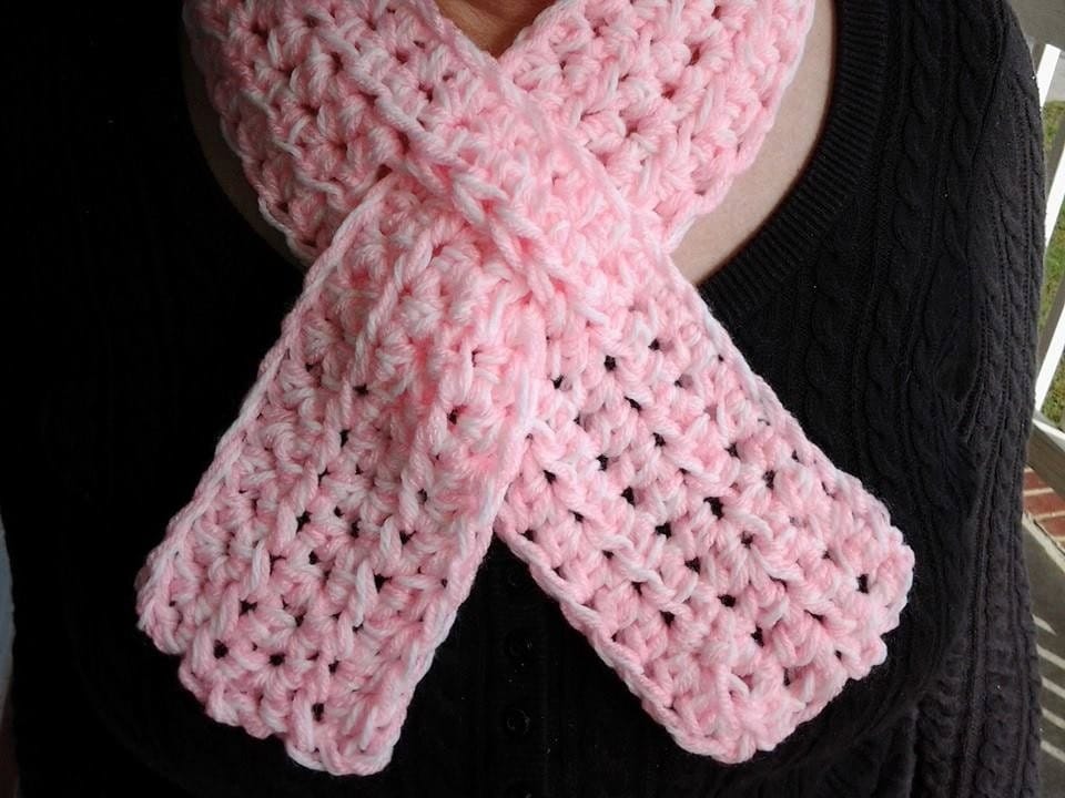 CROCHET PATTERN: Breast Cancer Awareness Ribbon-Inspired