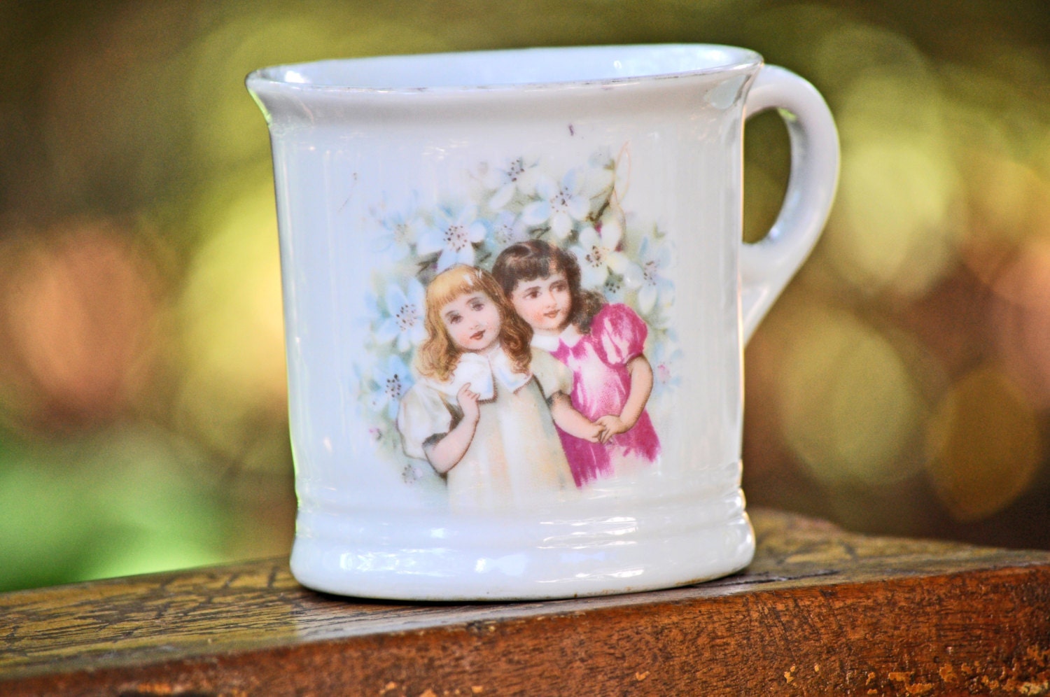 Fabulous Antique Shaving Mug Collectable Vintage Porcelain