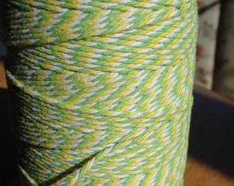 Green and Yellow Baker's twine,green baker's twine craft string yellow bakers twine