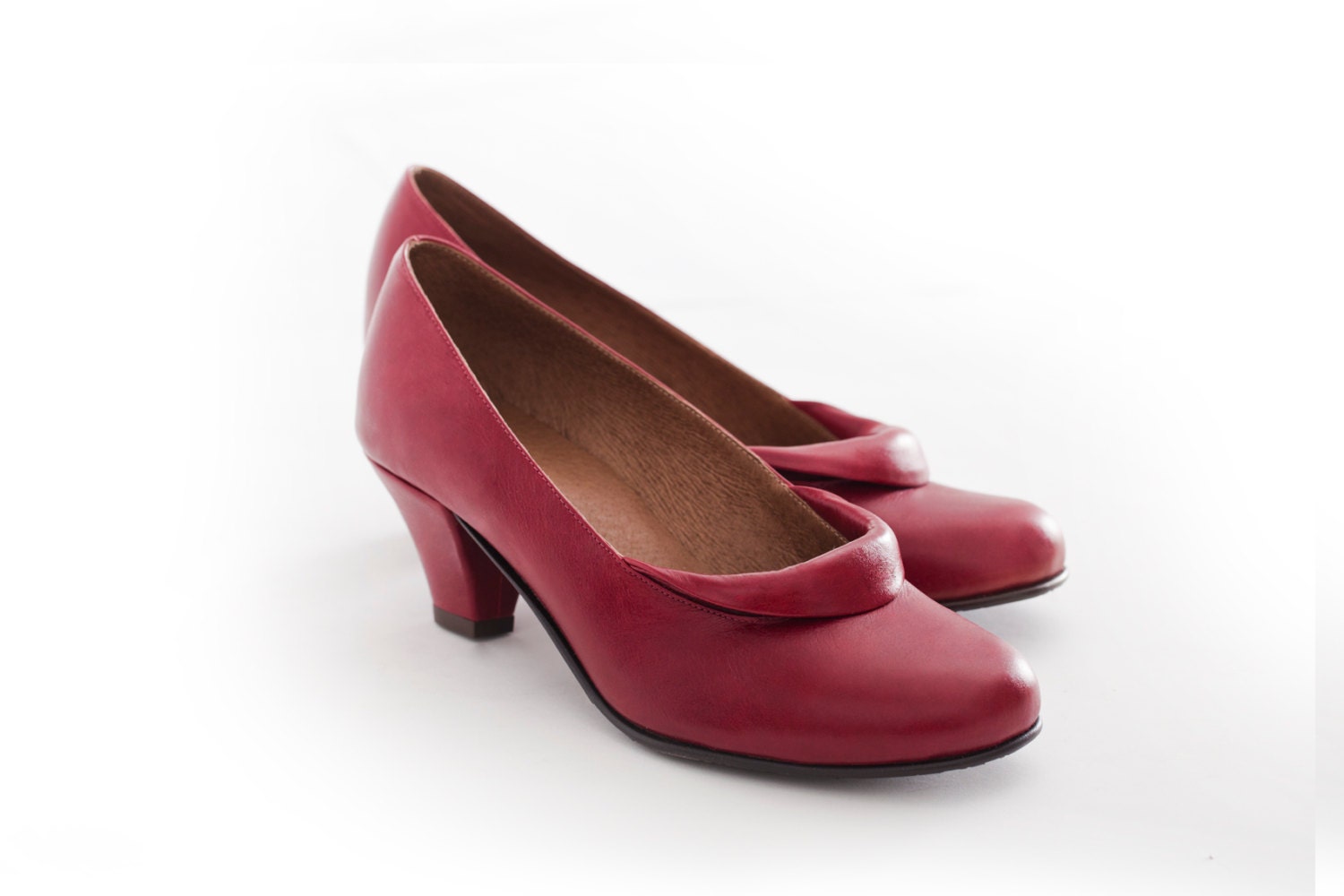 30% sale Red Pumps Red woman shoes Classic women shoes