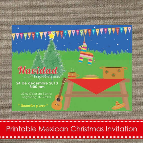 Fiesta Christmas Party Invitations 4