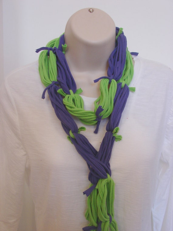 Womens scarves made from recycled materials