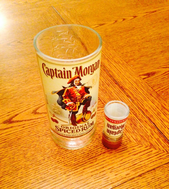 Captain Liquor Bottle Shot Glass & by RandomCraftsBySundee