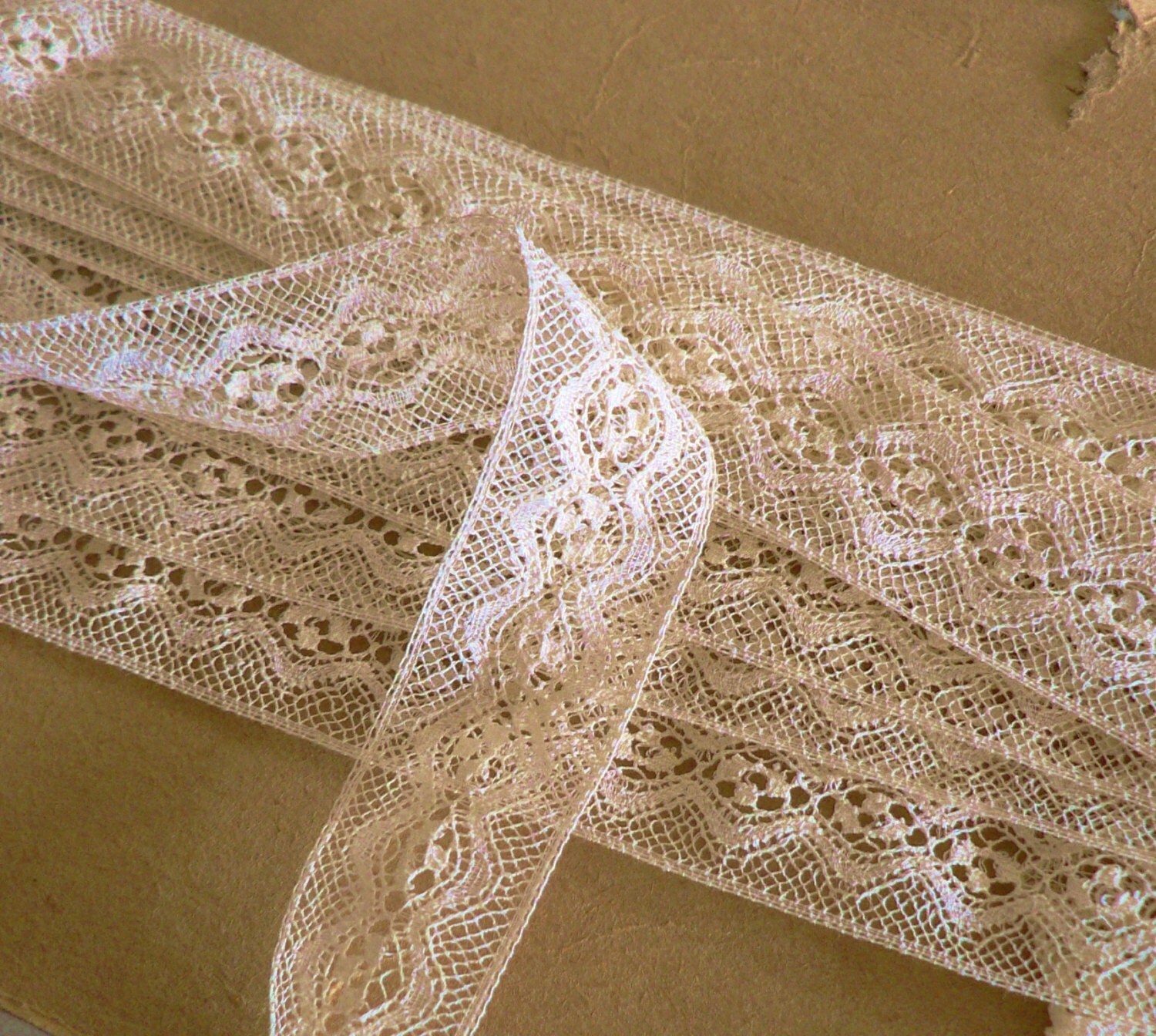 Antique Valenciennes Insertion Lace Trim by ArtsyChikVintage