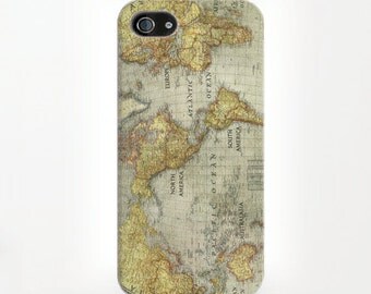 Map Of The World Iphone 6 Case World Map iPhone 6 case , world iphone case , map iPhone 5s case , iPhone 4s cover , world map