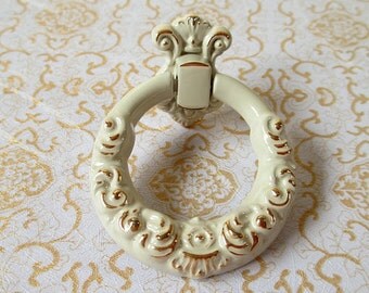 Rose Blume Möbel Knauf Knäufe Möbelknöpfe Silber von LynnsHardware