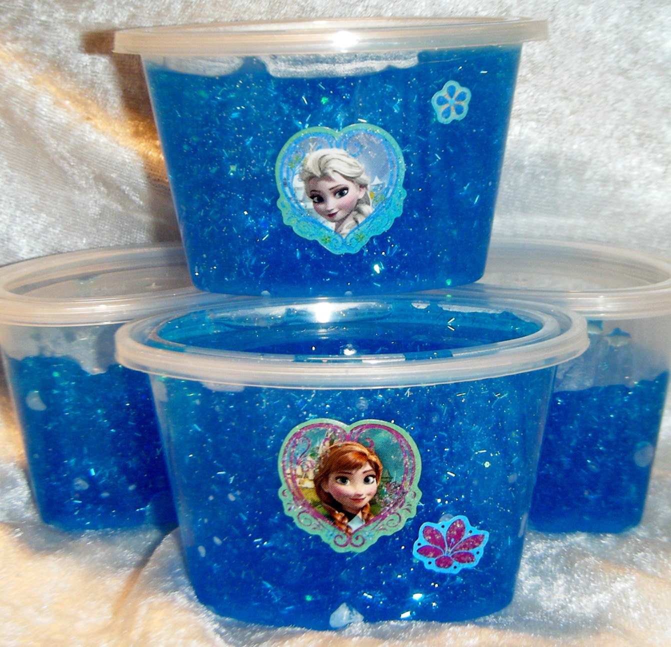 Frozen Inspired Handmade Glitter Slime Putty by LittleHootNannys