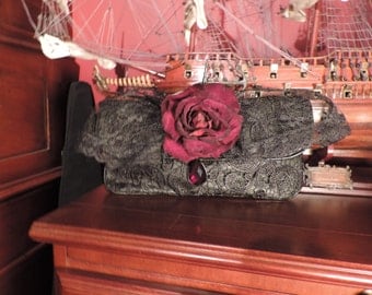 Upcycled Boho Hobo Gypsy Purse Gorgeous Lace crossover/clutch named 'Robin'