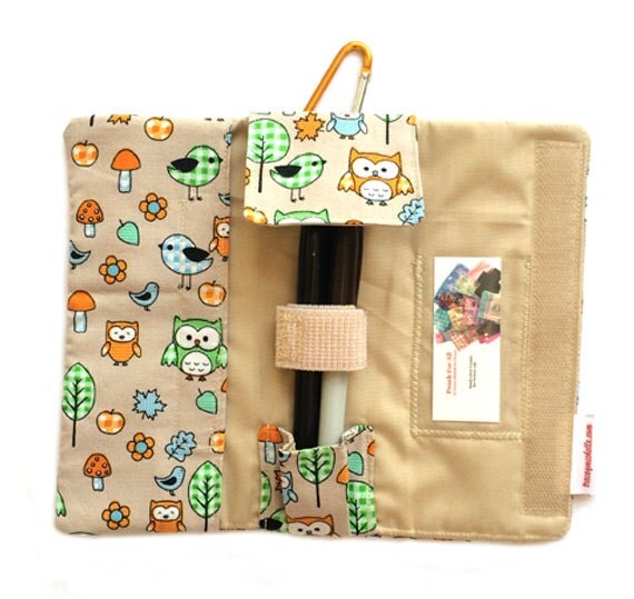 Insulated Diabetes Insulin Pen Pouch Hooty Owl
