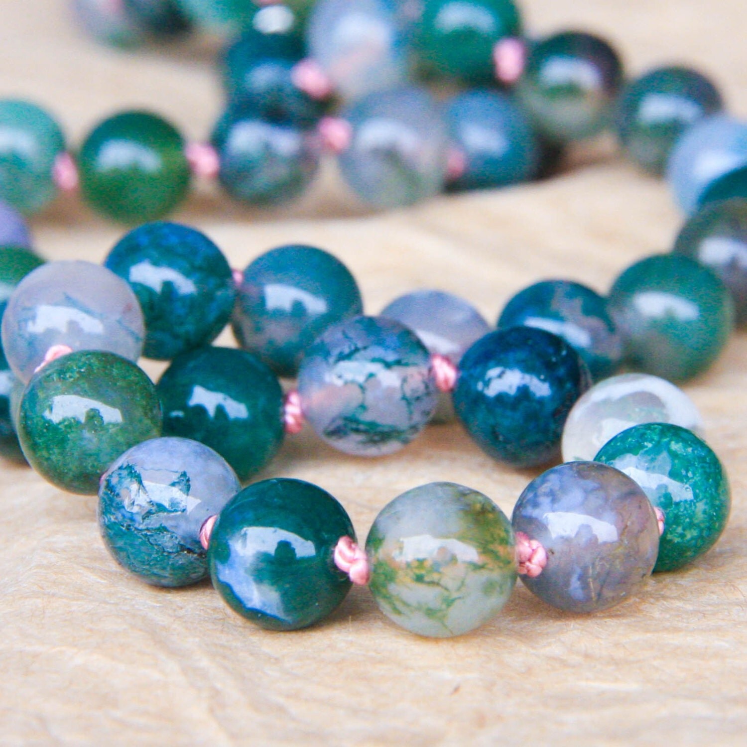 gemstone mala necklace