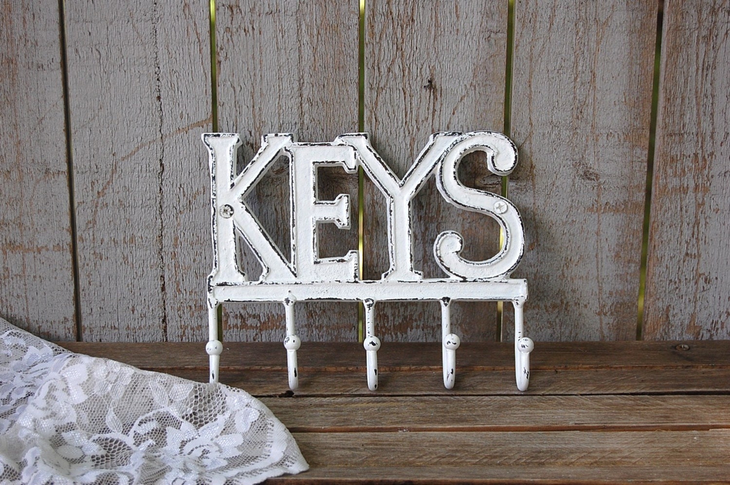 key holder shabby chic white hand painted cast iron key holder shabby chic white hand painted cast iron