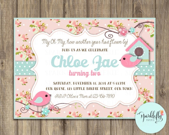 Bird Baby Shower Invitations 8