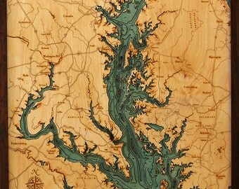 WALLOON LAKE MICHIGAN 16 x 20 Laser-Cut