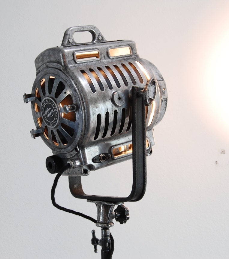 Iconic 40's Vintage Theater Stage Light Spotlight Art