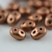 Matte-Metallic Copper, SuperDuo, Czech Glass, 2 hole, 10 Grams (E-2D)