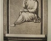 Antique Print Medical Science Engraving Rufus Ephesus Dated 1690 17th C