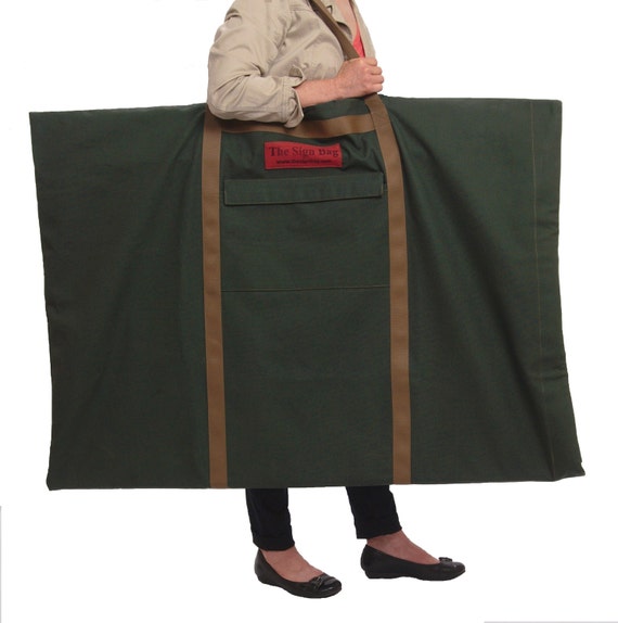 Oversized heavy duty canvas portfoliosign bag. FREE SHIPPING